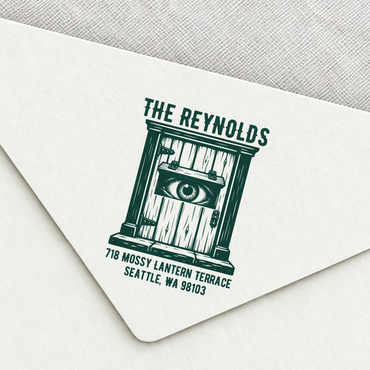 Peephole Door Return Address Stamp