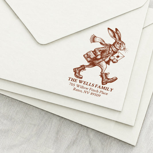 Postal Hare Return Address Stamp