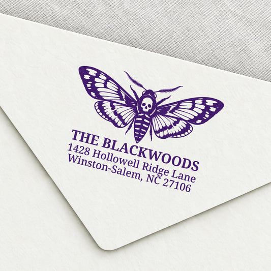 Hawkmoth Return Address Stamp