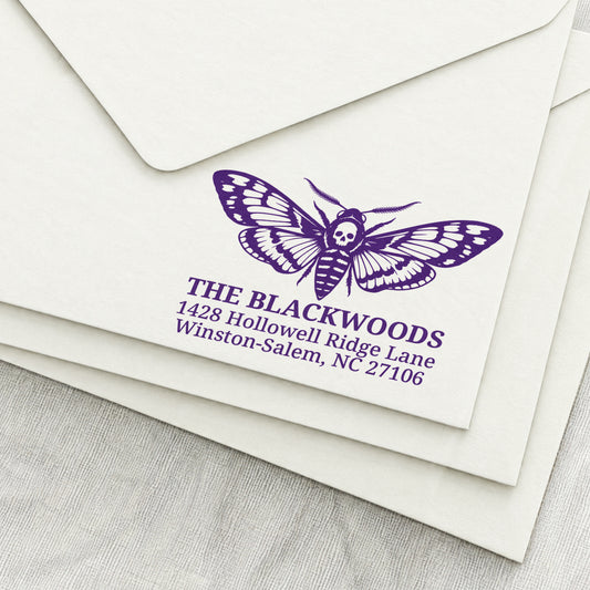 Hawkmoth Return Address Stamp