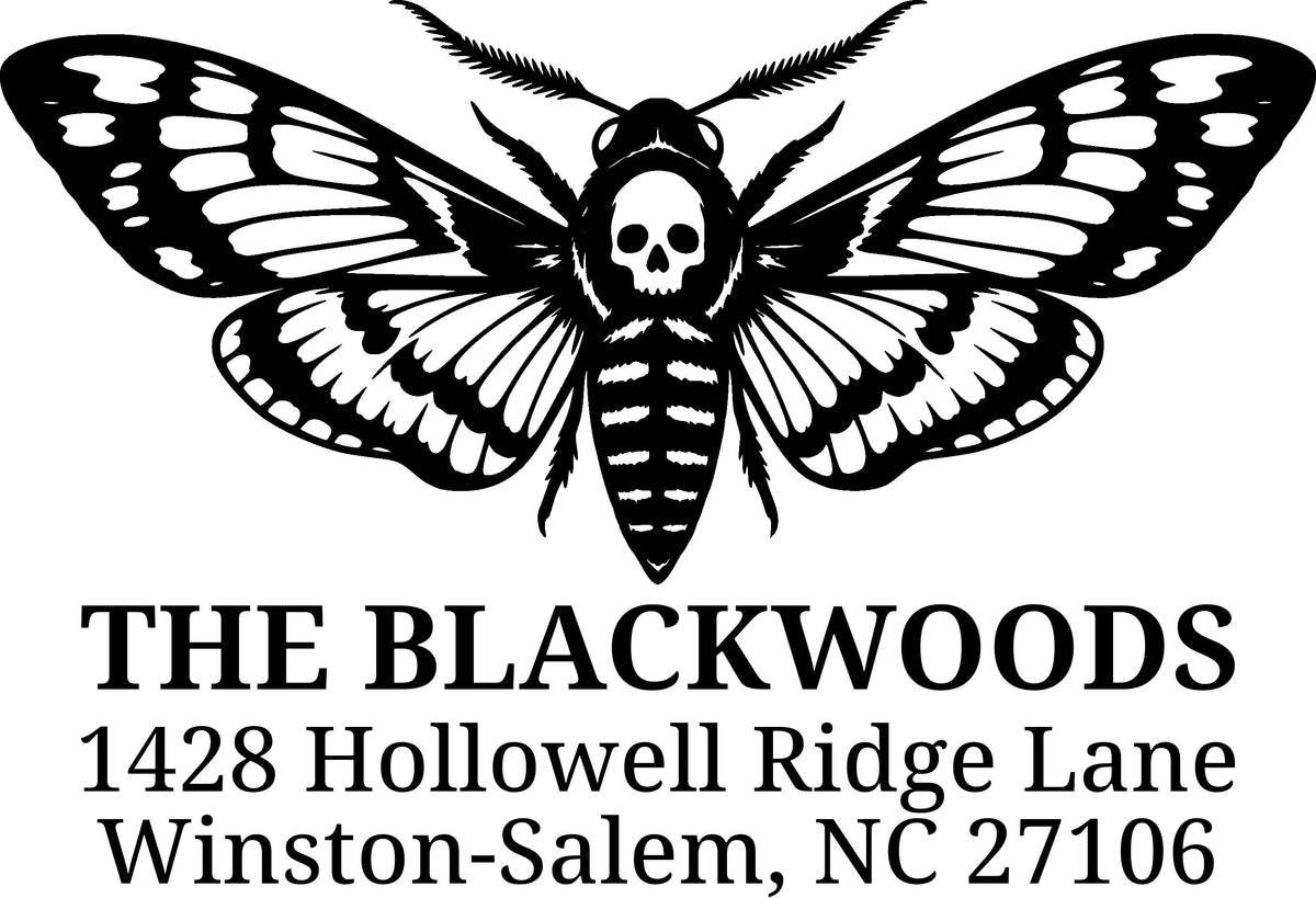 Hawkmoth Return Address Stamp
