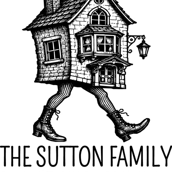 Walking House Return Address Stamp
