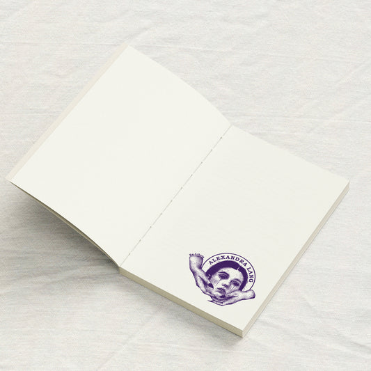 Dark Academia Gothic Woman Library Stamp