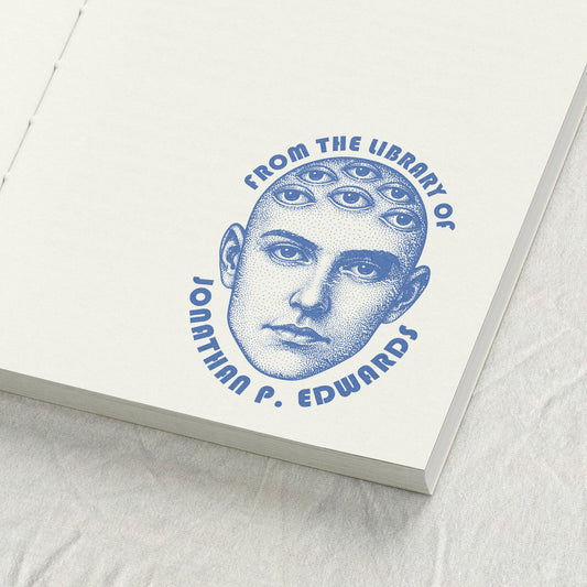 Multi-Eyed Man Dotwork Library Stamp