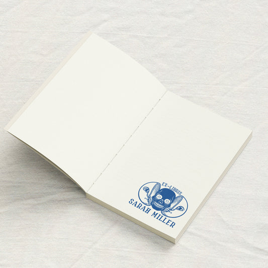 Celestial Moon Skull Library Stamp