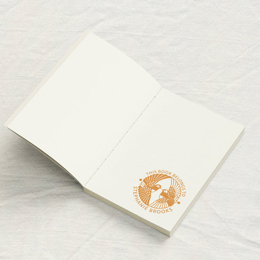 Folk Art Birds Library Stamp