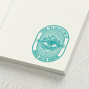 Gothic All-Seeing Eye Library Stamp