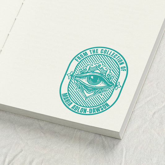 Gothic All-Seeing Eye Library Stamp