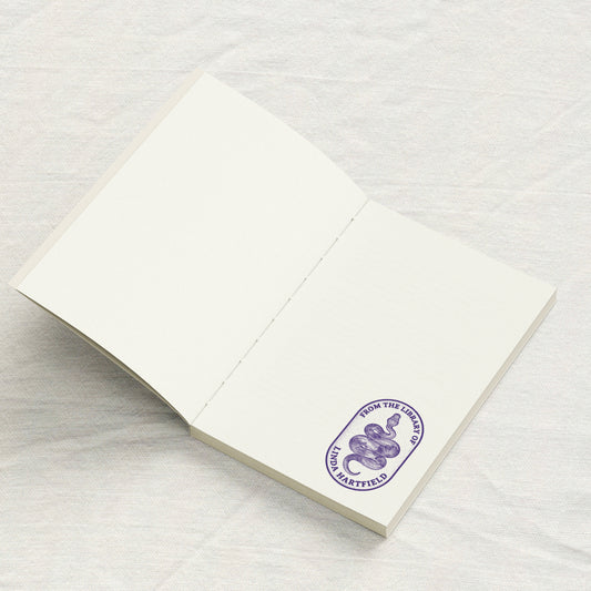 Coiled Serpent Dot work Library Stamp