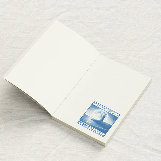Lighthouse and Moon Stippling Art Library Stamp