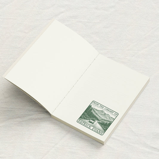 Mountain Road Trip Stippling Art Library Stamp