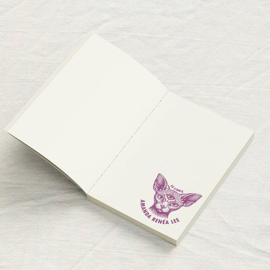 Third Eye Sphynx Cat Library Stamp