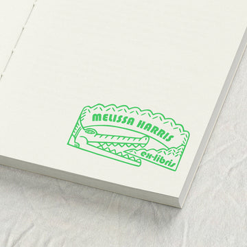 Whimsical Crocodile Line Art Library Stamp