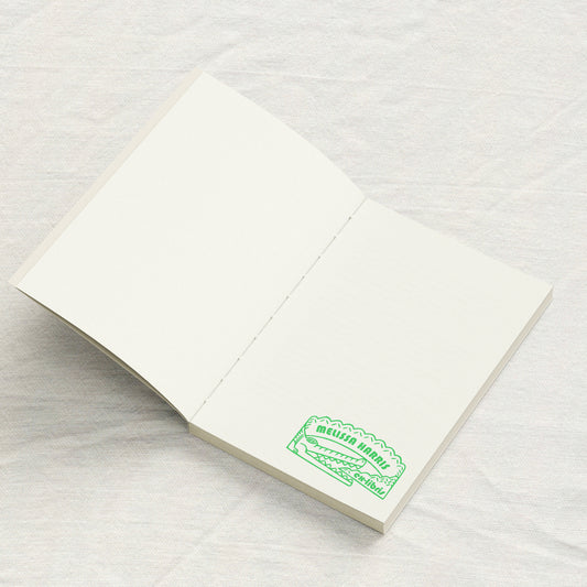 Whimsical Crocodile Line Art Library Stamp