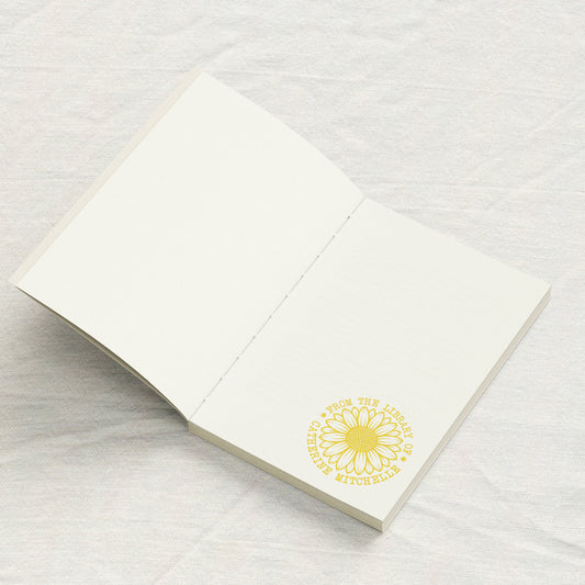 Sunflower Botanical Line Art Library Stamp