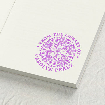 Floral Mandala Art Library Stamp