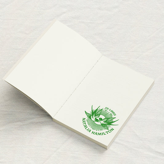 Swallow Bird Engraving Library Stamp