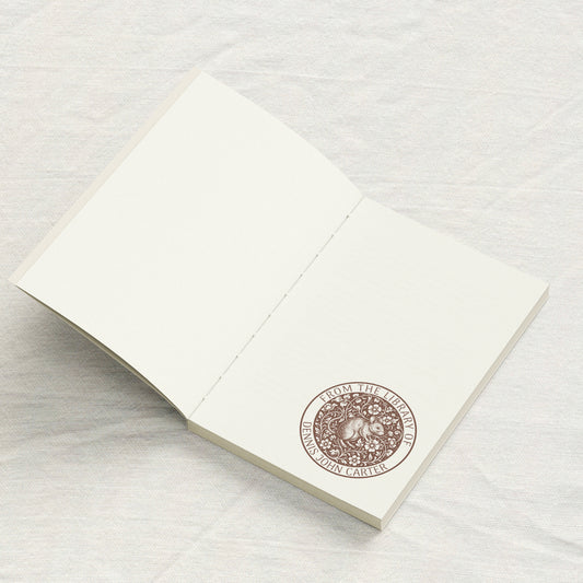 Vintage Mouse & Roses Library Stamp