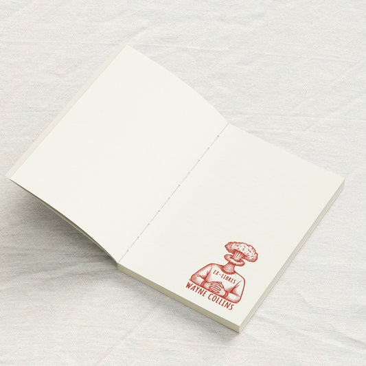 Surrealist Mushroom Cloud Head Library Stamp