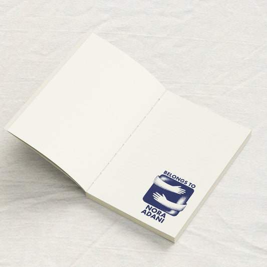 Book Hug Stippling Art Library Stamp