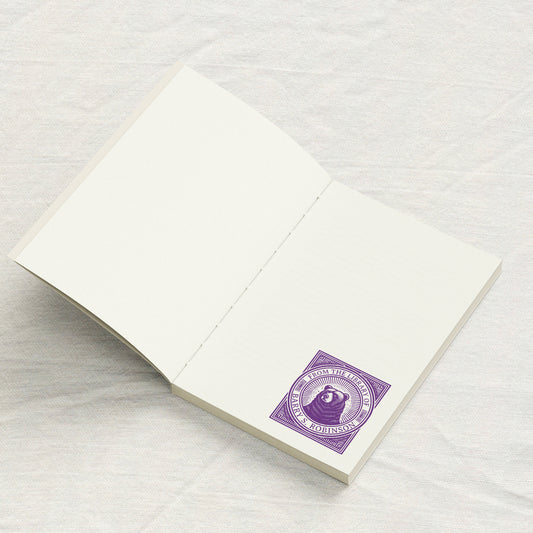 Art Deco Bear Library Stamp