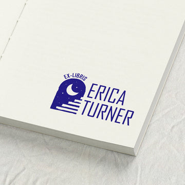 Moon and Stairs Silhouette Library Stamp