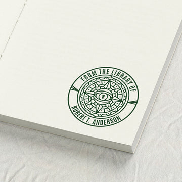 Compass Eye Mandala Library Stamp