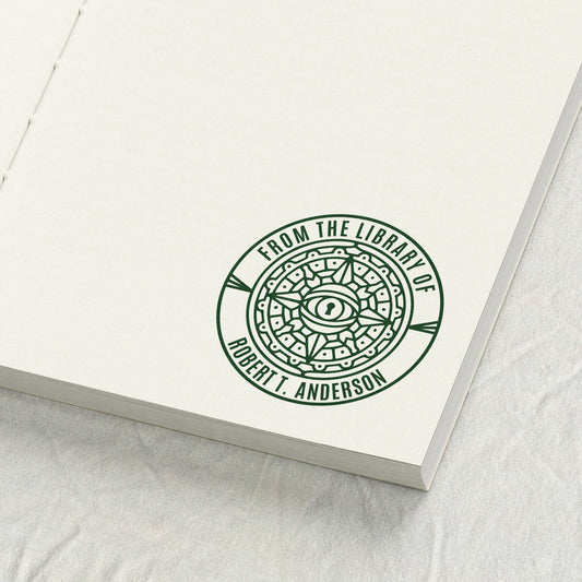 Compass Eye Mandala Library Stamp
