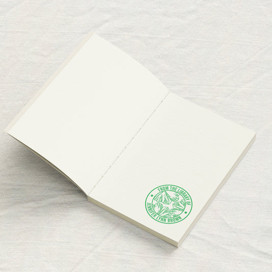 Ginkgo Leaf Botanical Library Stamp