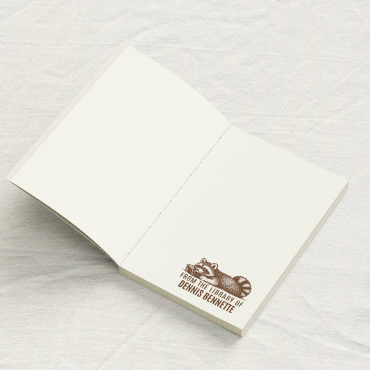 Reading Raccoon Library Stamp