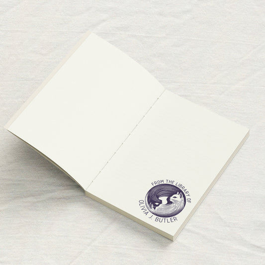 Yin Yang Cats Library Stamp