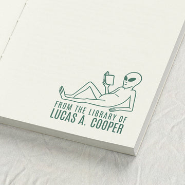 Reading Alien Library Stamp