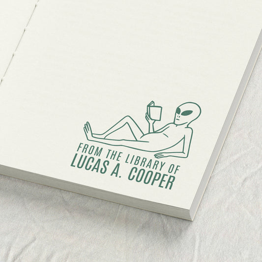 Reading Alien Library Stamp
