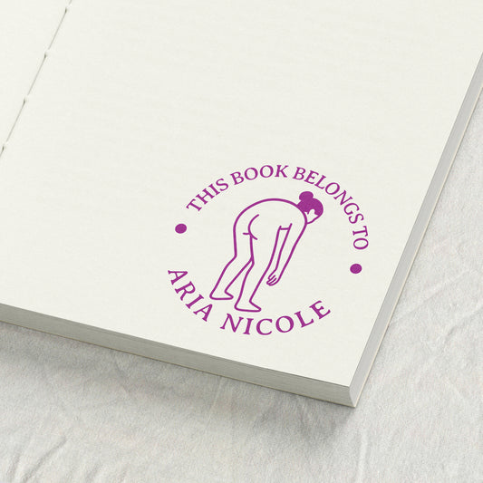 Feminine Figure Line Art Library Stamp