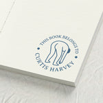 Bent Forward Male Figure Library Stamp