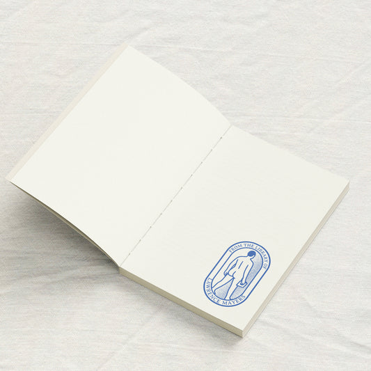 Naturalist Male Figure Walking Into A Void Library stamp
