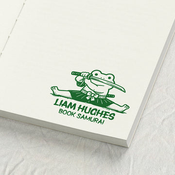 Samurai Frog Illustration Holding A Sword