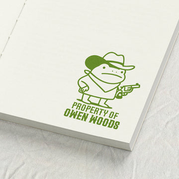 Sheriff Frog Library Stamp