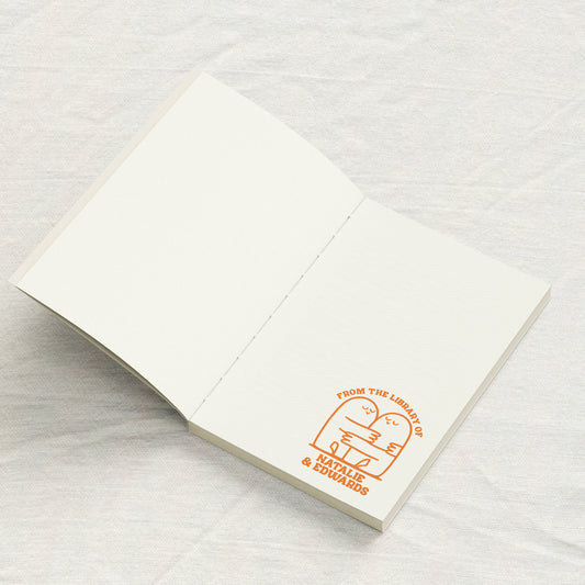 Hugging Book Buddies Couple Stamp