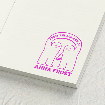 Friends Holding Hands Library Stamp