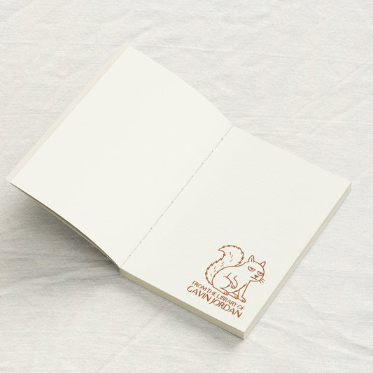 Grumpy Squirrel Library Stamp