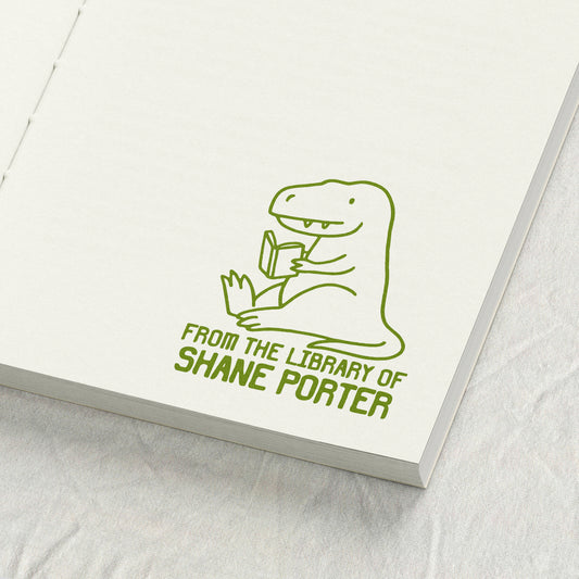 T-Rex Reading Library Stamp