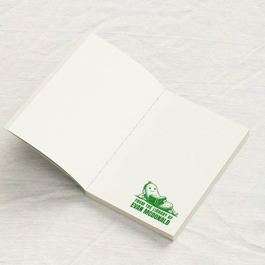 Pickle Reading Library Stamp