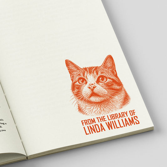 Custom Portrait Library Stamp