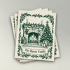 Set de tampons gravés sur linoléum « Animaux des bois » style européen