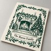 Set de tampons gravés sur linoléum « Animaux des bois » style européen